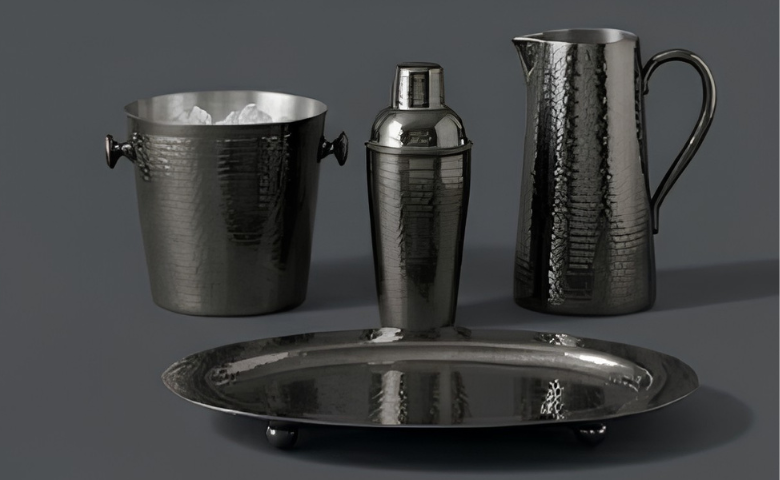Forged Gunmetal Barware & Serving Platters | Eneziy