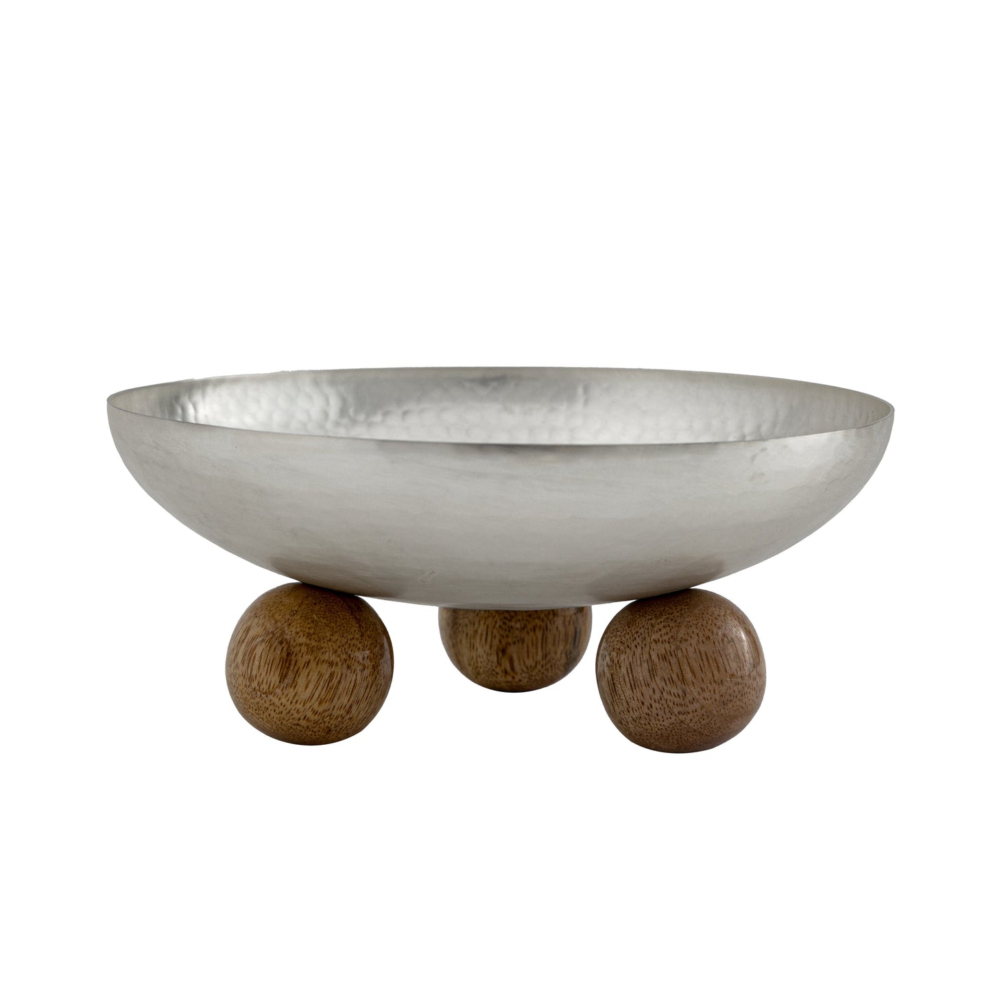 Eneziy Hammered Silver Footed Nut Bowl