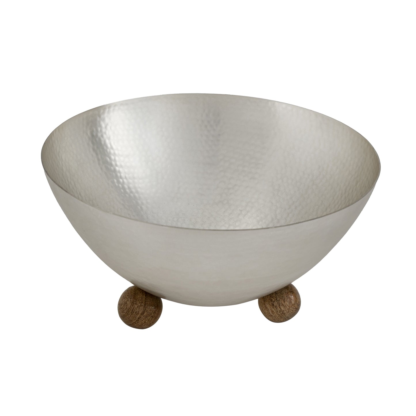 Eneziy Hammered Silver Footed Salad Bowl