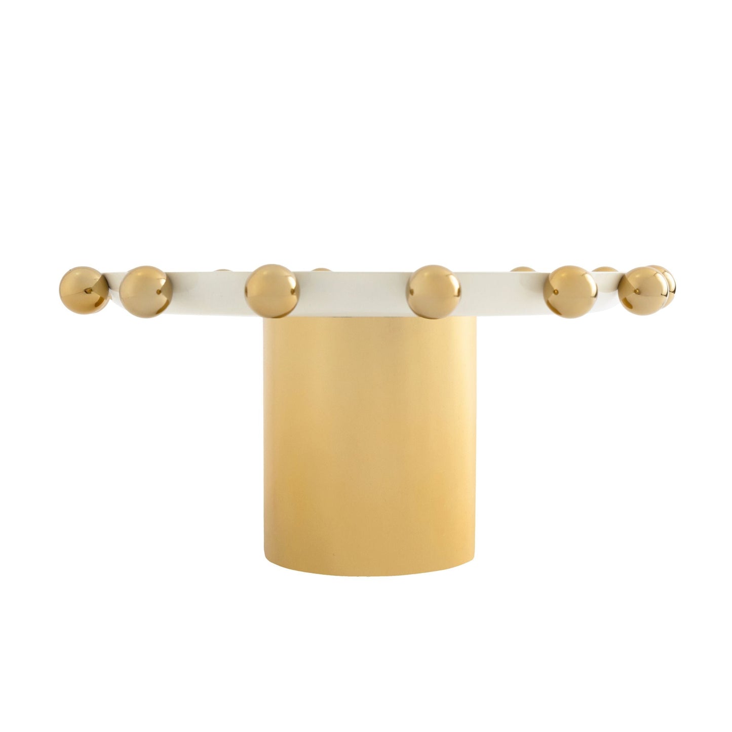 Eneziy Signature White & Gold Footed Cake Stand